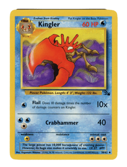 1999 Kingler #38 Fossil Unlimited