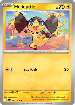 2026 Helioptile #63 Ascended Heroes