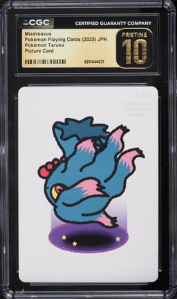 2025 Pokemon Japanese Playing Cards Taruka Picture Misdreavus CGC 10 PRISTINE