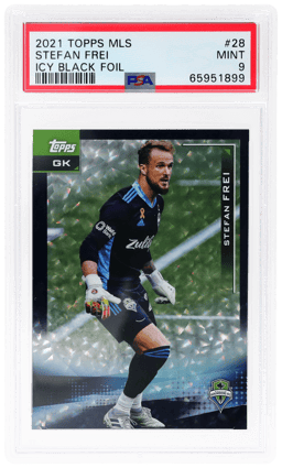 2021 Topps MLS Icy Black Foil Stefan Frei #28 6/10 PSA 9