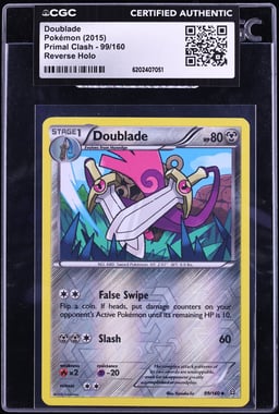 2015 Pokemon XY Primal Clash Reverse Holo Doublade #99 CGC AUTH