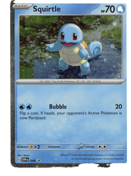 2023 Squirtle #48 Scarlet & Violet Black Star Promos