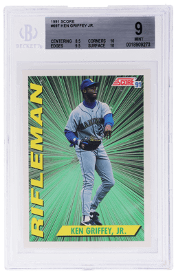1991 Score Ken Griffey Jr. #697 BGS 9