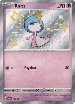 2024 Ralts #153 Paldean Fates