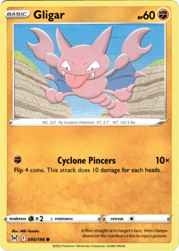 2022 Gligar #95 Lost Origin