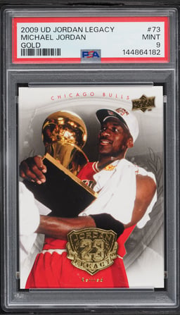 2009 Upper Deck Legacy Gold Michael Jordan #73 PSA 9 MINT