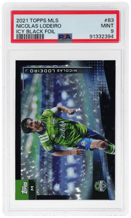 2021 Topps MLS Black Ice Nicolas Lodeiro #83 3/10 PSA 9