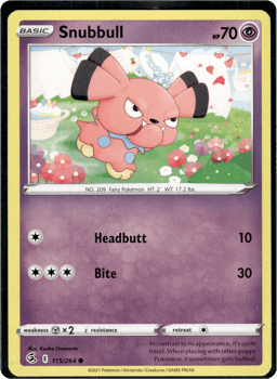 2021 Snubbull #115 Fusion Strike