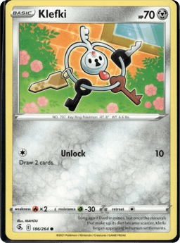 2021 Klefki #186 Fusion Strike