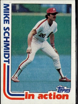 1982 Mike Schmidt #101 In Action