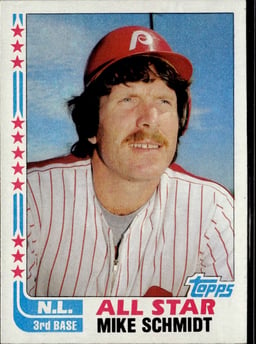 1982 Mike Schmidt #339 Baseball