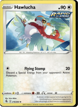 2021 Hawlucha #216 Fusion Strike