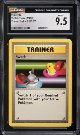 1999 Pokemon Base Set Switch #95 CGC 9.5 MINT+