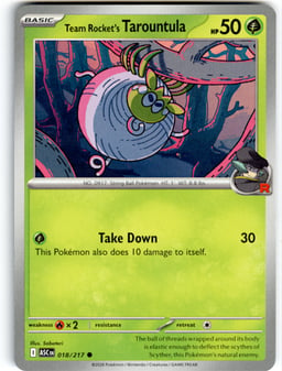 2026 Team Rocket's Tarountula #18 Ascended Heroes