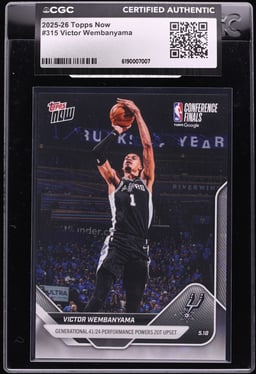 2025 Topps Now Victor Wembanyama #315 CGC AUTH