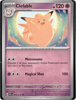 2026 Clefable #75 Ascended Heroes