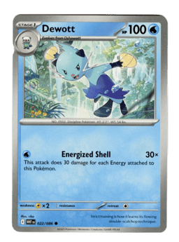 2025 Dewott #22 White Flare