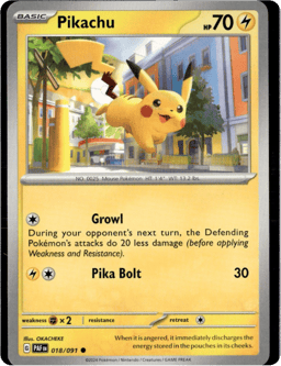 2024 Pikachu #18 Paldean Fates