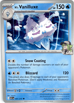 2026 N's Vanilluxe #51 Ascended Heroes