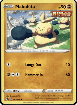 2021 Makuhita #142 Fusion Strike