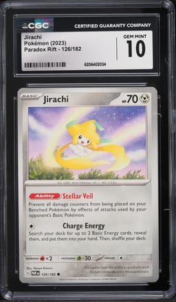 2023 Pokemon Scarlet & Violet Paradox Rift Jirachi #126 CGC 10 GEM MINT