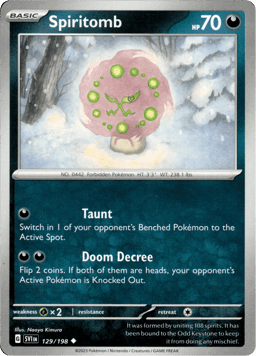 2023 Spiritomb #129 Scarlet & Violet