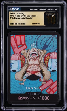 2026 One Piece Japanese Premium Collection Kumamoto Special Don!! Franky CGC 10 PRISTINE