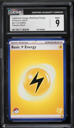 2023 Pokemon My First Battle Pikachu Deck Lightning Energy CGC 9 MINT