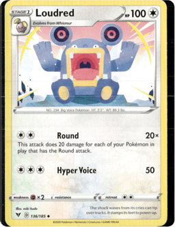 2020 Loudred #136 Vivid Voltage