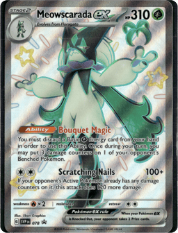 2023 Meowscarada ex #78 Scarlet & Violet Black Star Promos