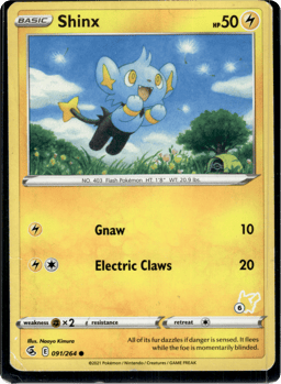 2020 Shinx (#6 Pikachu Stamped) #091/264 Miscellaneous Cards & Products