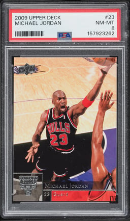 2009 Upper Deck Basketball Michael Jordan #23 PSA 8 NM-MT