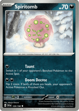 2023 Spiritomb #129 Scarlet & Violet