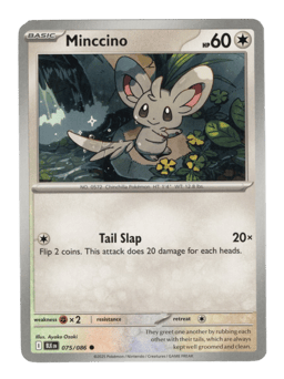 2025 Minccino #75 Black Bolt