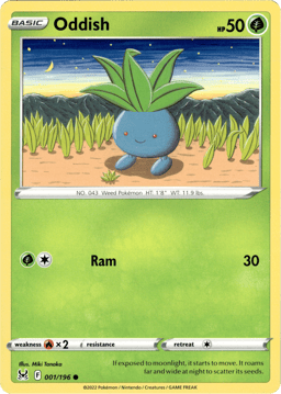 2022 Oddish #1 Lost Origin