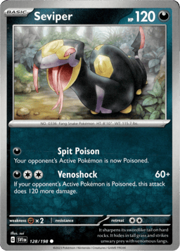 2023 Seviper #128 Scarlet & Violet