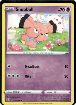 2021 Snubbull #115 Fusion Strike