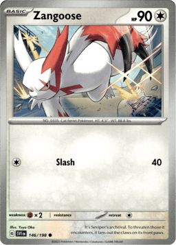 2023 Zangoose #146 Scarlet & Violet