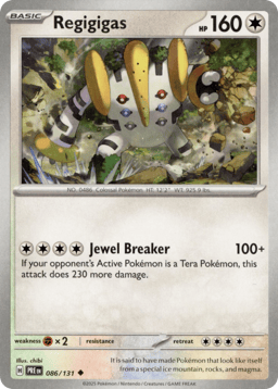 2025 Regigigas #86 Prismatic Evolutions