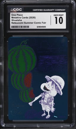 2026 One Piece Shueisha Metakira Cards Natsucomi Summer Comic Fair CGC 10 GEM MINT