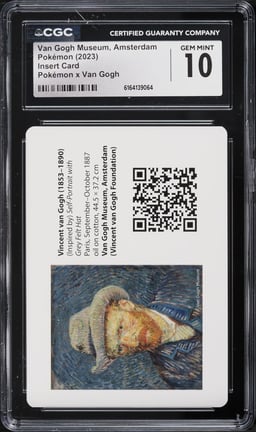2023 Pokemon X Van Gogh Museum Amsterdam Insert Card CGC 10 GEM MINT