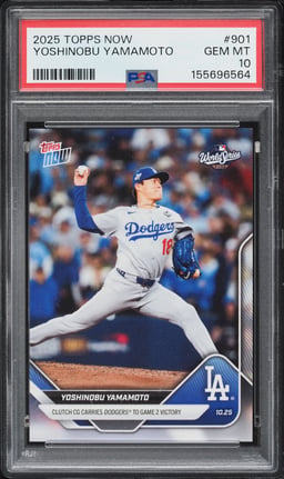 2025 Topps Now Yoshinobu Yamamoto #901 PSA 10 GEM MINT
