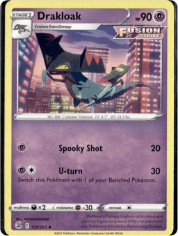 2021 Drakloak #129 Fusion Strike
