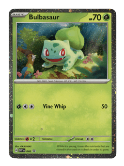2023 Bulbasaur #46 Scarlet & Violet Black Star Promos