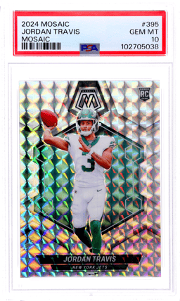 2024 Panini Mosaic Rookie Mosaic Jordan Travis #395 PSA 10