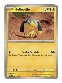 2025 Helioptile #52 Mega Evolution