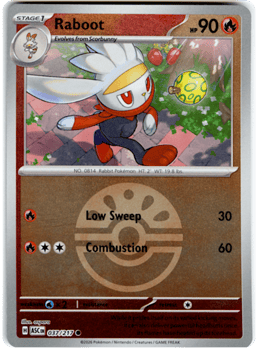 2026 Raboot (Ball Reverse Holofoil) #37 Ascended Heroes