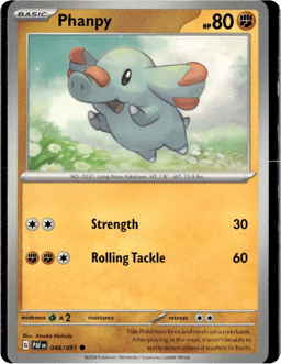 2024 Phanpy #48 Paldean Fates