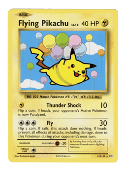 2016 Flying Pikachu #110 Evolutions