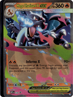 2025 Mega Charizard X ex #29 Mega Evolution Black Star Promos